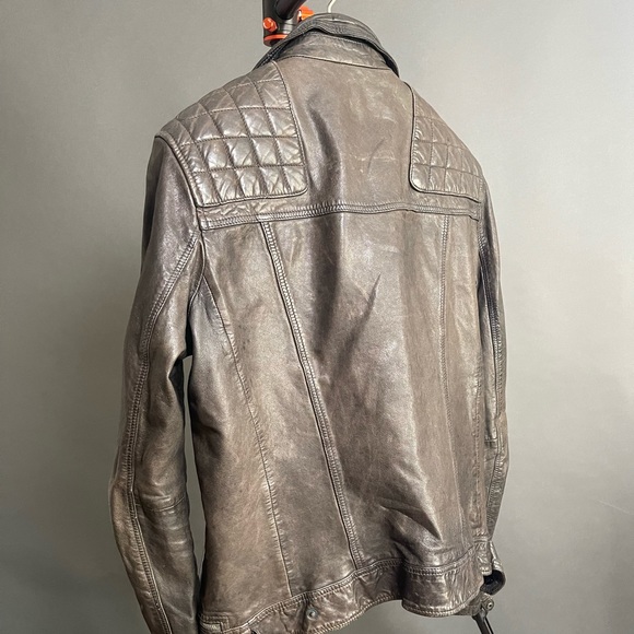 Allsaints Conroy Leather Jacket - Size Small - Picture 3 of 3